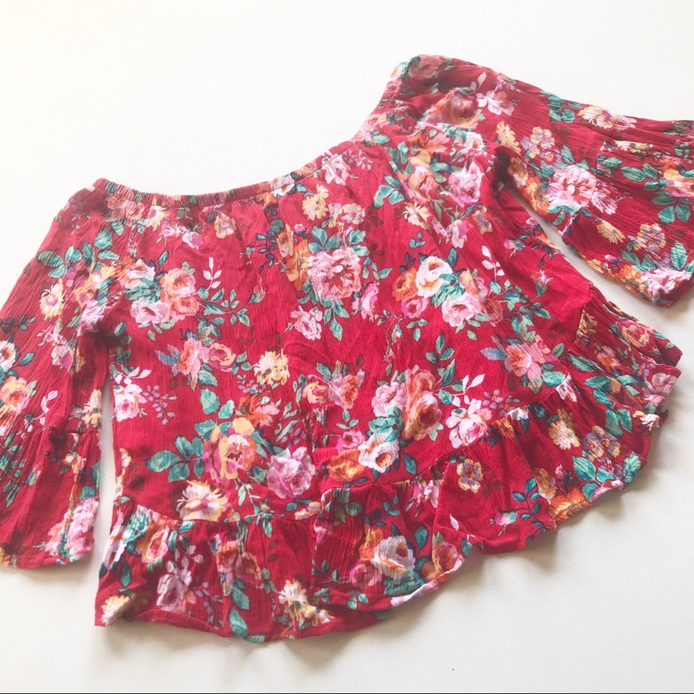 show me your MUMU Floral Top - Picture 7 of 8
